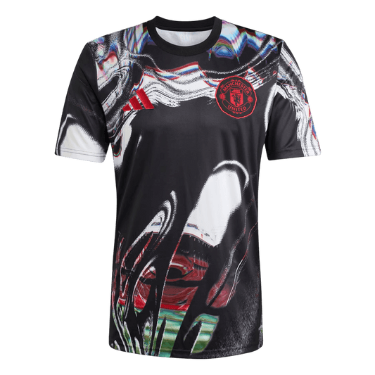 Manchester United předzápasový fotbalový dres 2025/26 - černá
