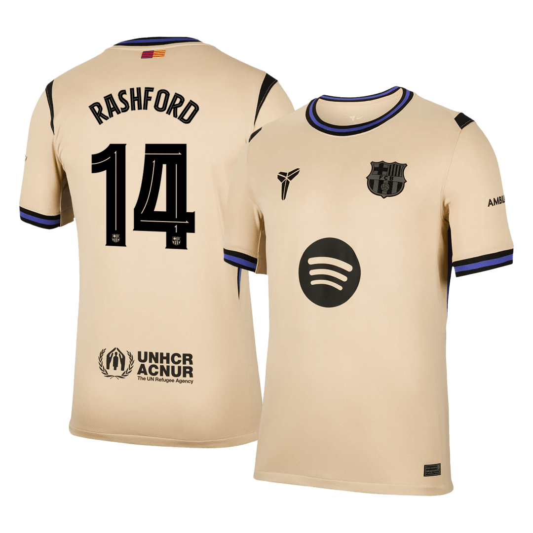 Venkovní Fotbalový Dres Barcelona 25/26 RASHFORD #14 UCL