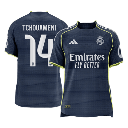 Real Madrid venkovní fotbalový dres 2025/26 hráčská verze TCHOUAMENI #14