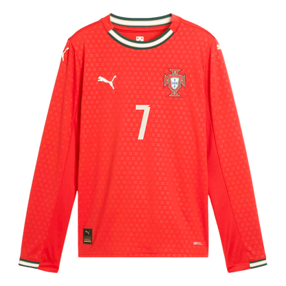 Domácí Fotbalový Dres Portugal Long Sleeve RONALDO #7