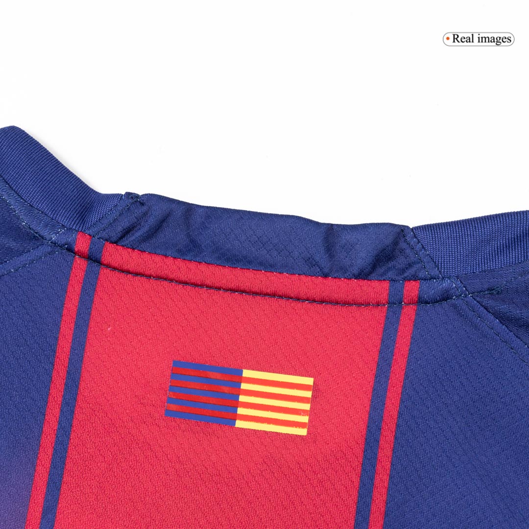 Barcelona domácí fotbalový dres 2025/26 dlouhý rukáv