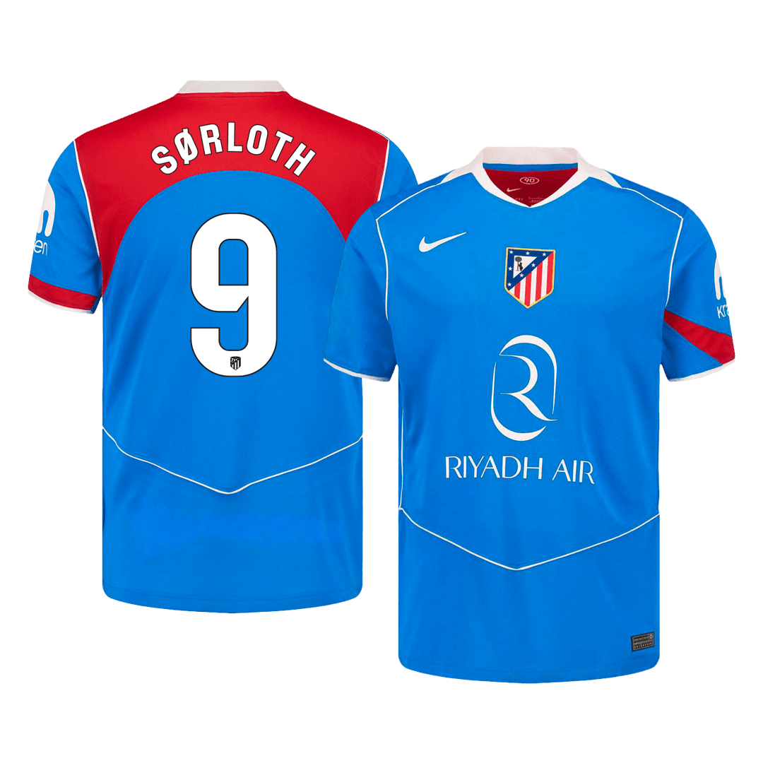 Atletico Madrid třetí fotbalový dres 2025/26 SØRLOTH #9