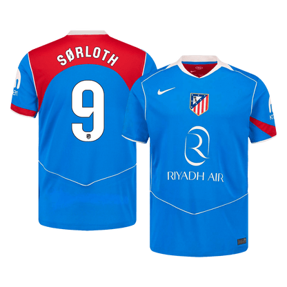 Atletico Madrid třetí fotbalový dres 2025/26 SØRLOTH #9
