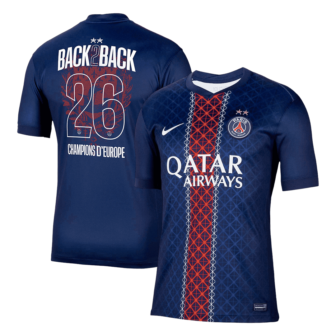PSG domácí fotbalový dres 2025/26 Champions of Europe #26