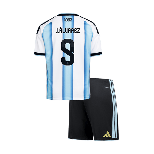 Argentina dětská domácí sada dresu MS 2026 J.ÁLVAREZ #9
