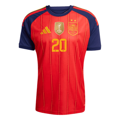 Španělsko domácí fotbalový dres MS 2026 PEDRI #20