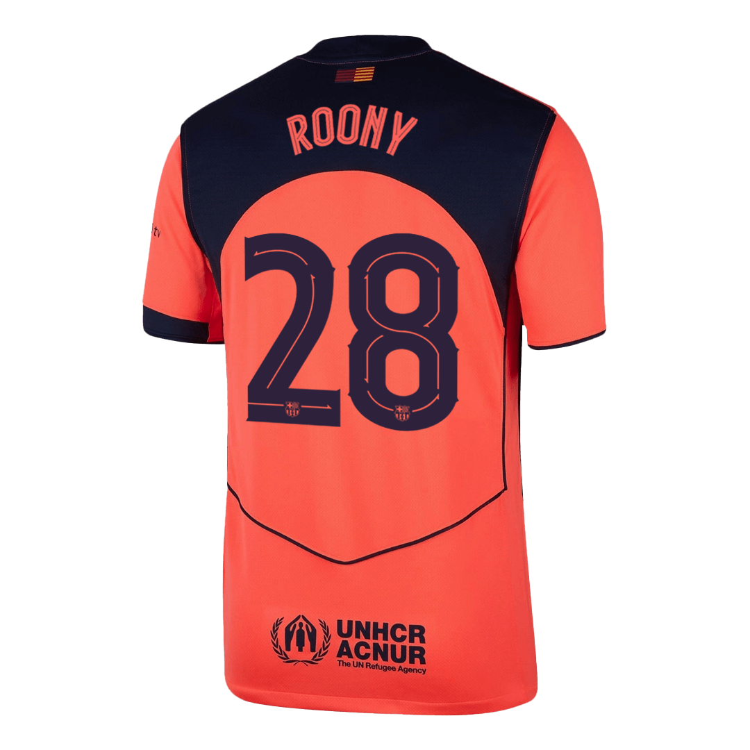 Barcelona třetí fotbalový dres 2025/26 ROONY #28