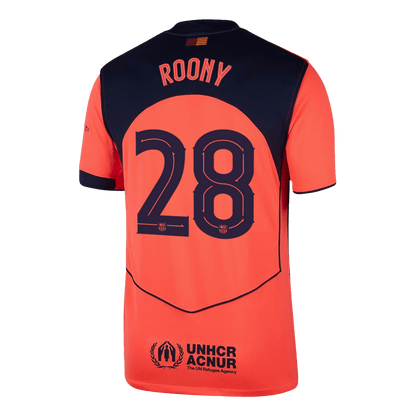 Barcelona třetí fotbalový dres 2025/26 ROONY #28