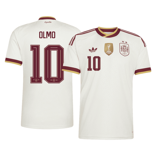 Španělsko venkovní fotbalový dres MS 2026 OLMO #10