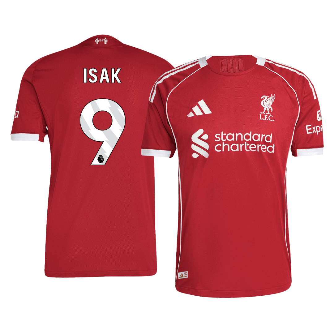 Liverpool domácí dres 2025/26 hráčská verze ISAK #9