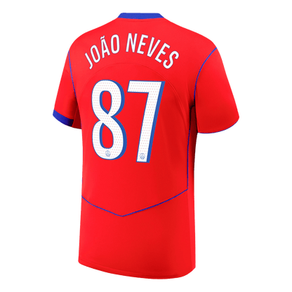PSG třetí fotbalový dres 2025/26 JOÃO NEVES #87