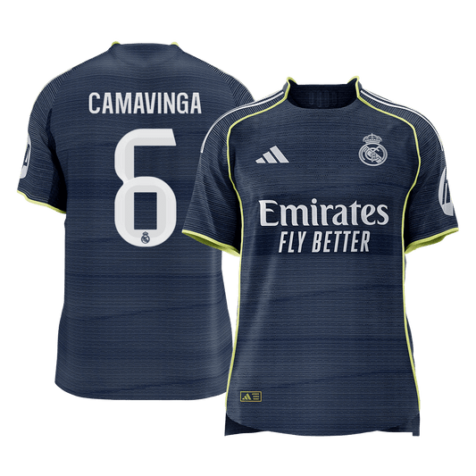 Real Madrid venkovní fotbalový dres 2025/26 hráčská verze CAMAVINGA #6