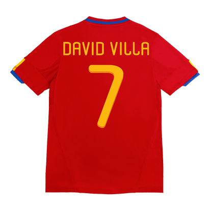 Domácí Retro Dres Spain 2010 DAVID VILLA #7
