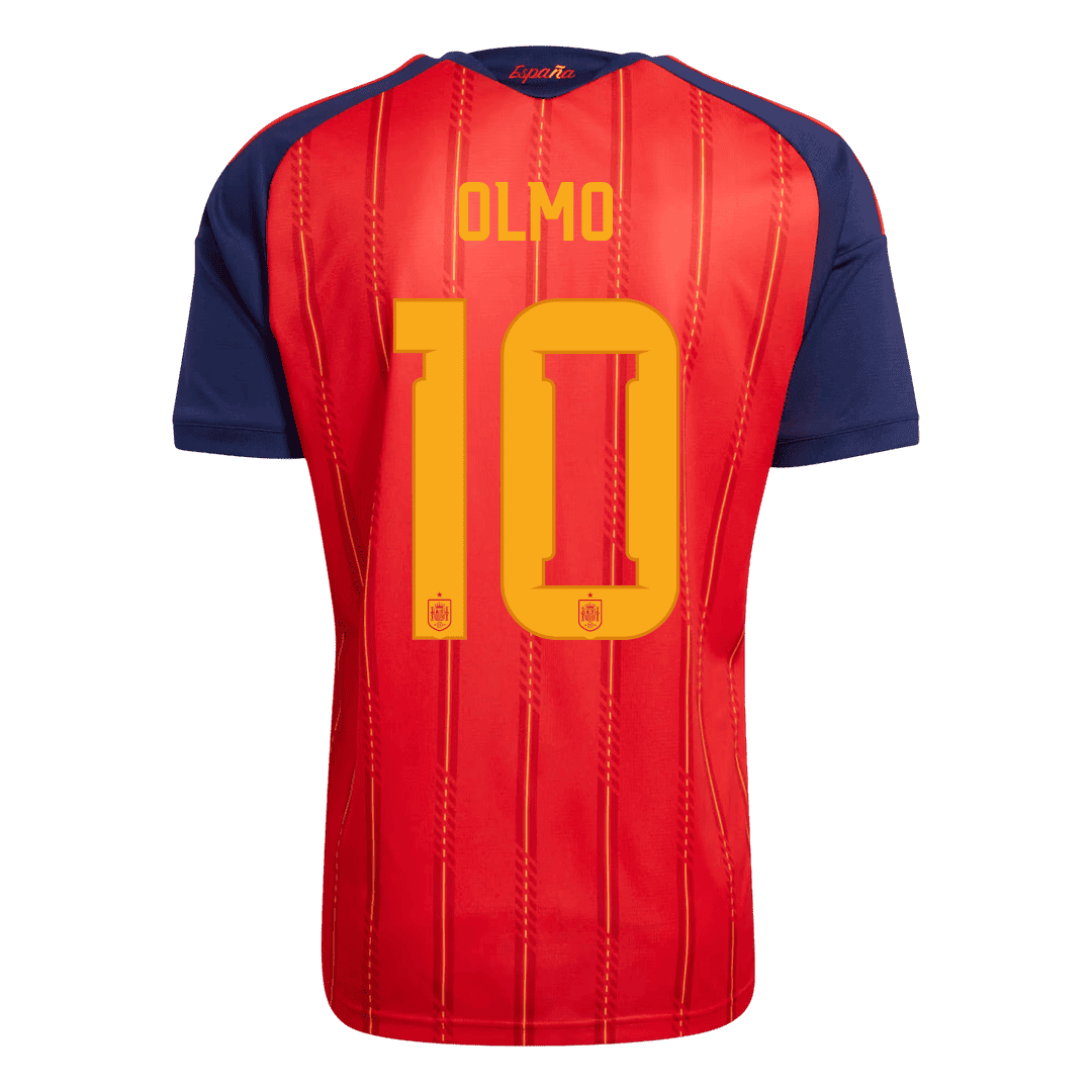 Španělsko domácí fotbalový dres MS 2026 OLMO #10
