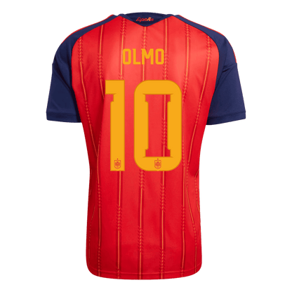 Španělsko domácí fotbalový dres MS 2026 OLMO #10