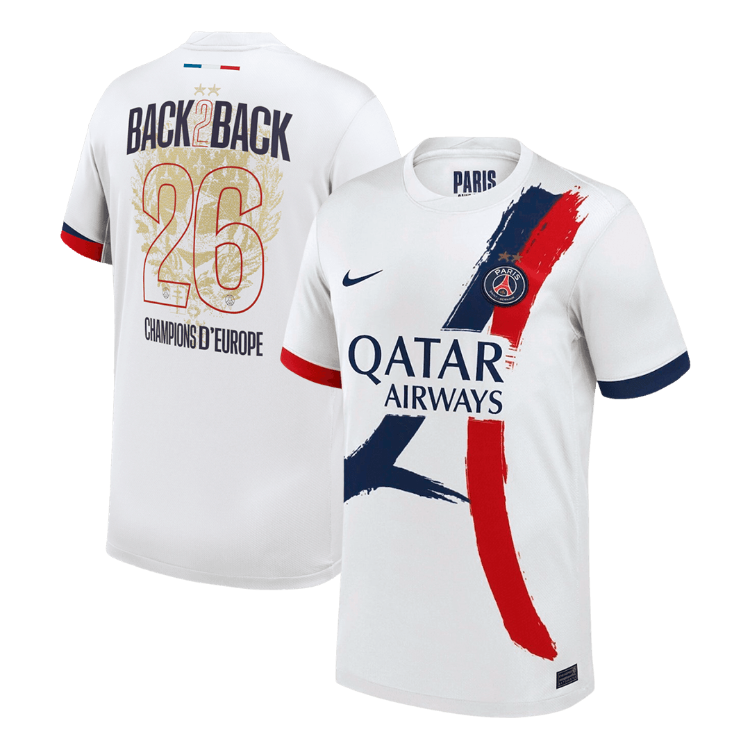 PSG venkovní fotbalový dres 2024/26 Champions of Europe #26