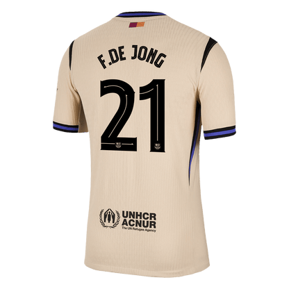 Venkovní Fotbalový Dres Barcelona 25/26 Authentic F.DE JONG #21 UCL